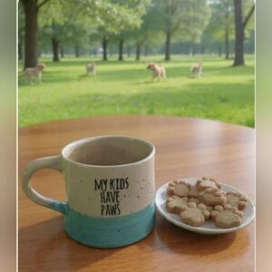 Adorable Dog Lovers Oversized Stoneware Coffee Mug